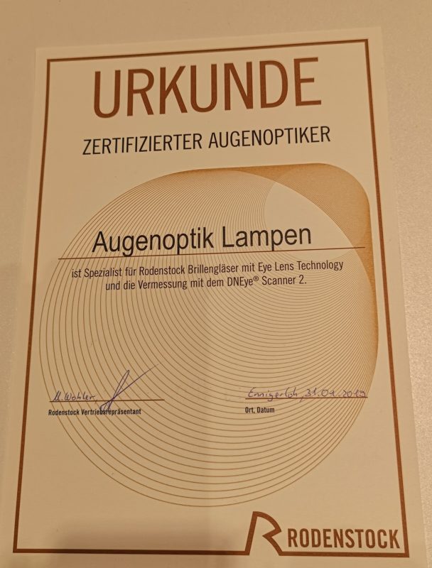 Gleitsichtspezialist Annette Lampen Ennigerloh