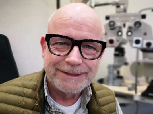 Andy Wolf Brillenfassung getragen von Hans-Jörg Richter von Annette Lampen Juwelier und Augenoptik
